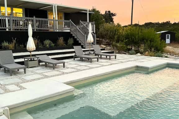Hill Country Retreat on 4+ Acres with Saltwater Pool & Sunset Views - Image 1